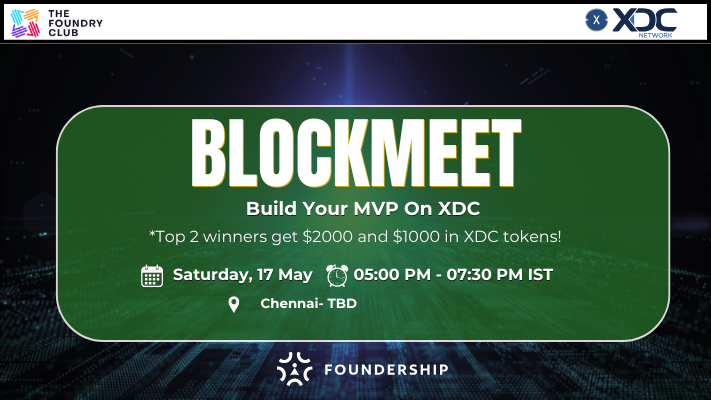 TFC Blockmeet Chennai - Build on XDC