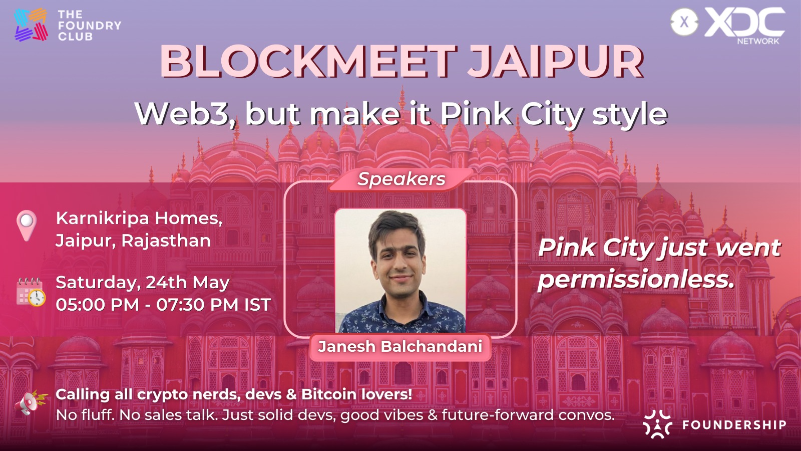 TFC Blockmeet Jaipur- Build on XDC