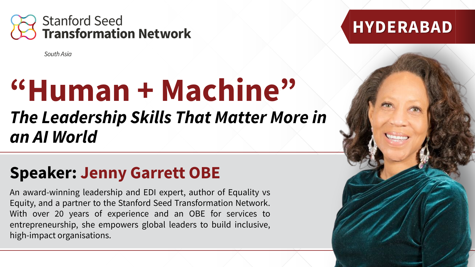 Leadership Development Series by Jenny Garrett OBE (HYD) STN Members